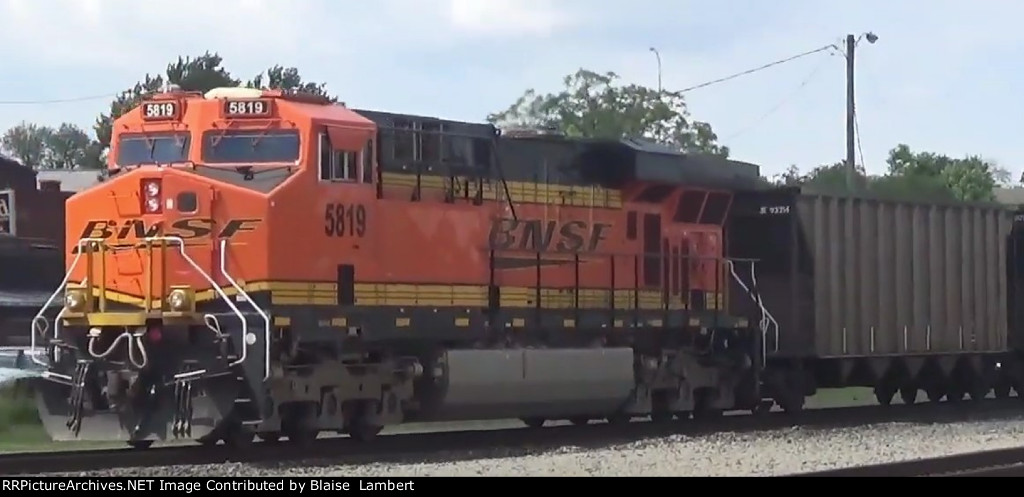 BNSF coal train DPU